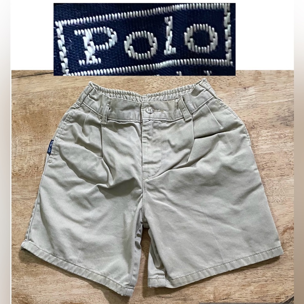 Vintage Polo Ralph Lauren Boy’s Sz‎ 4 Khaki Cotton Twill Chino Short
